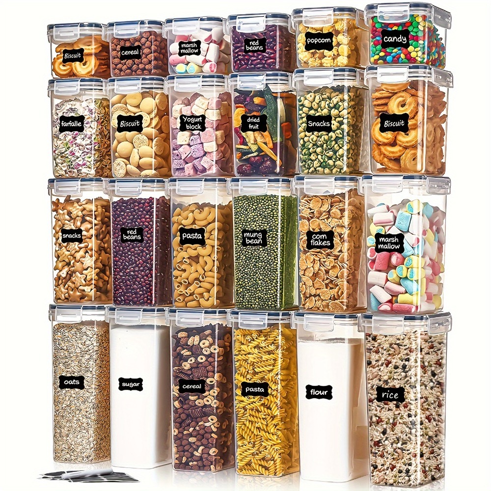 Food Storage Quart - Set di 24 Contenitori per Alimenti: