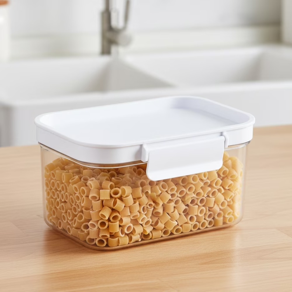 Food Storage Organizer - Contenitore rettangolare piccolo in plastica per