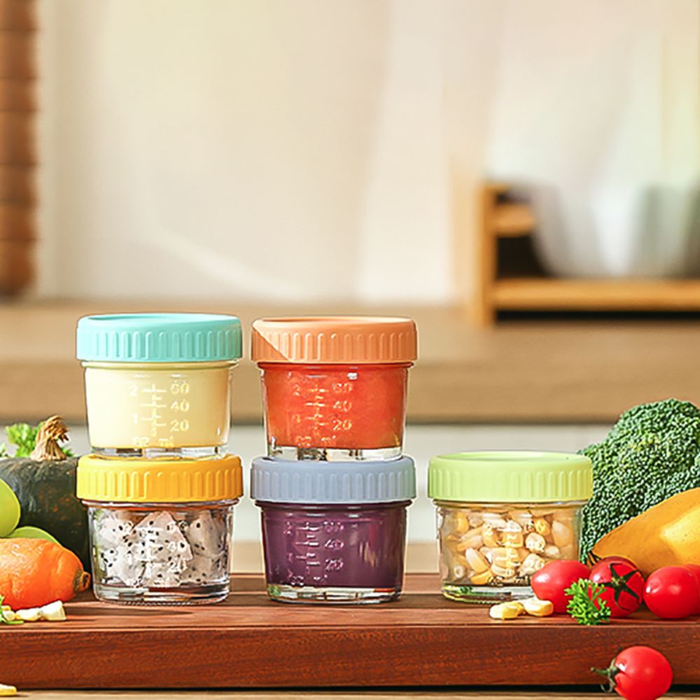 Food Storage Glass Box - 6 pezzi barattolo di vetro per