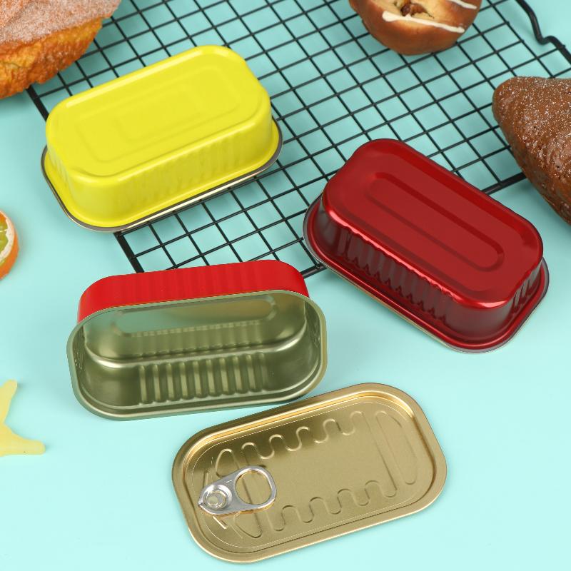 Food Storage Organizer - 2 Pezzi Scatola di Latta Rettangolare