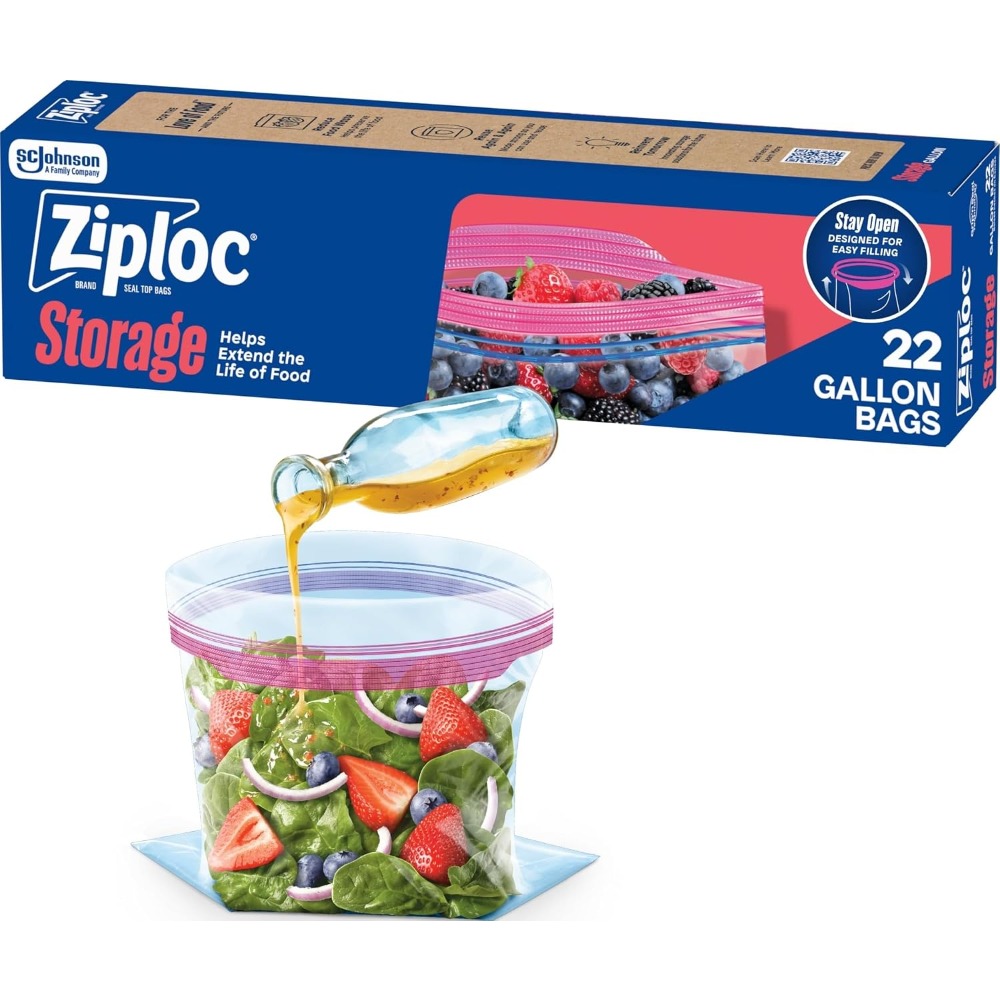 Food Storage Freezer - Sacchetti per Alimenti con Fondo Piatto