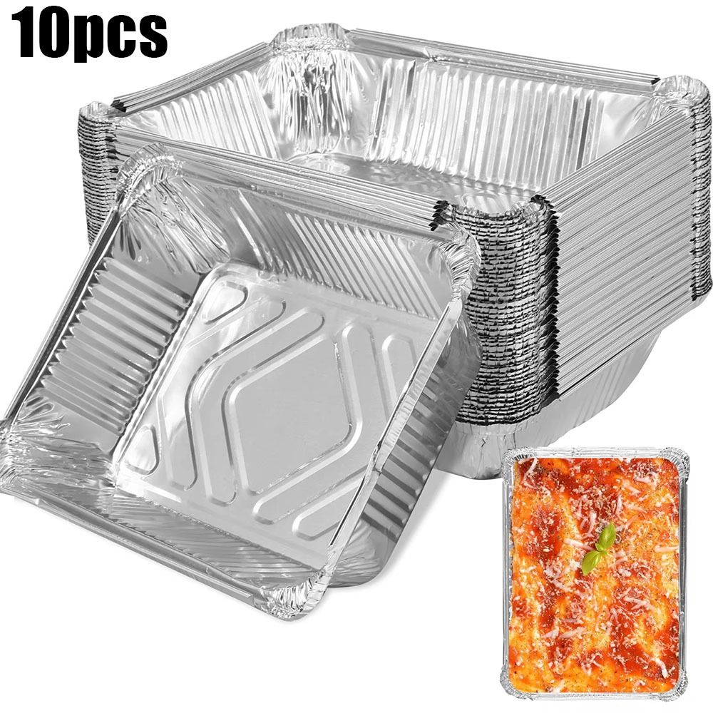 Food Storage Aluminum Containers - 10 pezzi contenitori per alimenti usa