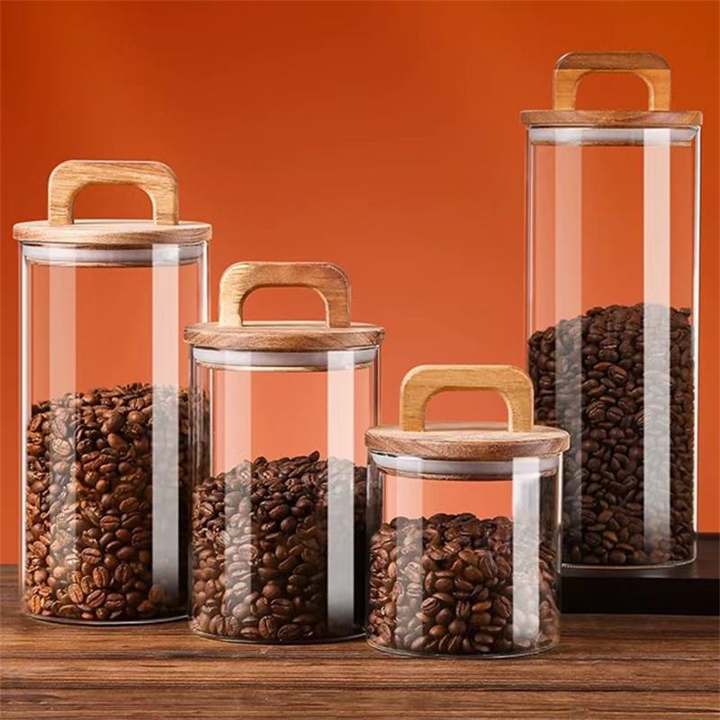 Food Storage Glass Box - Barattolo di vetro trasparente con coperchio