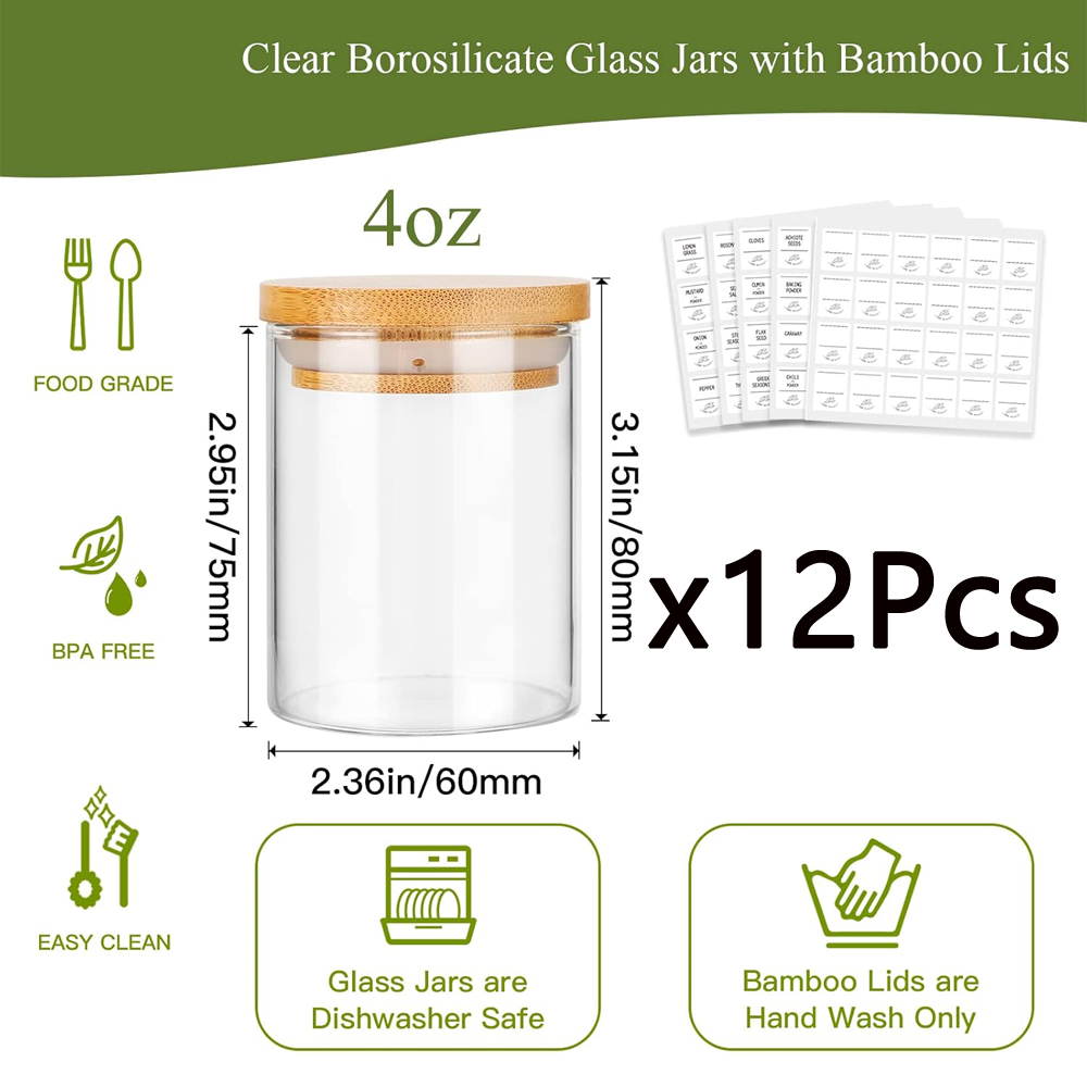 Barattoli di spezie in vetro d - Food Storage Glass Box recensione e prezzo