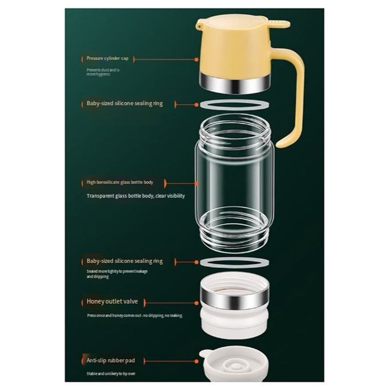 Dispenser per miele antigoccia - Food Storage Glass Box recensione e prezzo