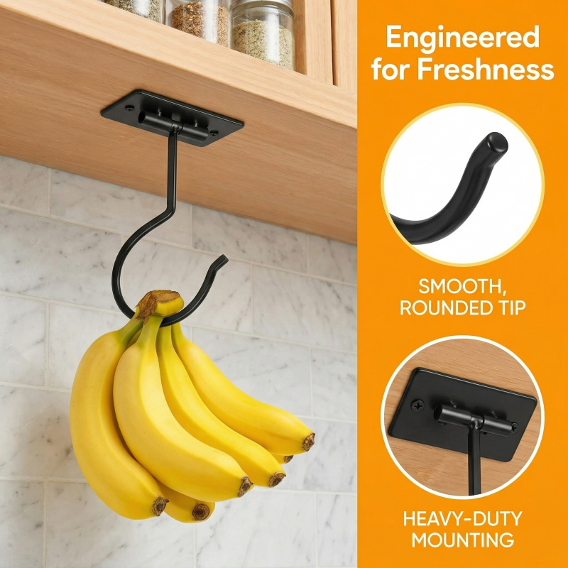 Gancio a banana autoadesivo in - Food Storage Organizer recensione e prezzo