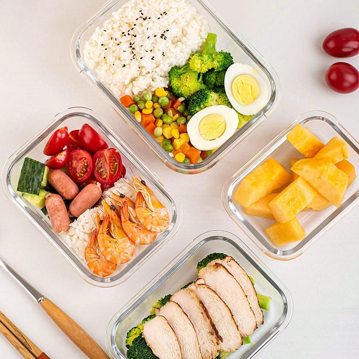 Set di 10 Contenitori in Vetro - Food Storage Glass Box recensione e prezzo
